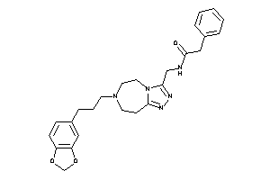 Image of N-[[7-[3-(1,3-benzodioxol-5-yl)propyl]-5,6,8,9-tetrahydro-[1,2,4]triazolo[3,4-g][1,4]diazepin-3-yl]methyl]-2-phenyl-acetamide