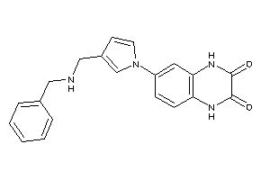 Image of 6-[3-[(benzylamino)methyl]pyrrol-1-yl]-1,4-dihydroquinoxaline-2,3-quinone