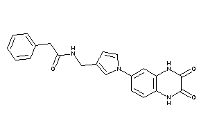 Image of N-[[1-(2,3-diketo-1,4-dihydroquinoxalin-6-yl)pyrrol-3-yl]methyl]-2-phenyl-acetamide