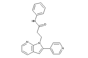 Image of N-phenyl-3-[2-(4-pyridyl)pyrrolo[2,3-b]pyridin-1-yl]propionamide