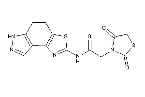 Image of N-(5,6-dihydro-4H-pyrazolo[4,3-e][1,3]benzothiazol-2-yl)-2-(2,4-diketothiazolidin-3-yl)acetamide