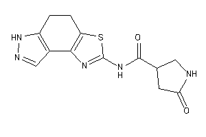 Image of N-(5,6-dihydro-4H-pyrazolo[4,3-e][1,3]benzothiazol-2-yl)-5-keto-pyrrolidine-3-carboxamide