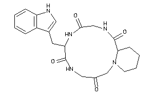 Image of 7-(1H-indol-3-ylmethyl)-1,5,8,11-tetrazabicyclo[11.4.0]heptadecane-3,6,9,12-diquinone