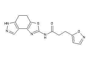 Image of N-(5,6-dihydro-4H-pyrazolo[4,3-e][1,3]benzothiazol-2-yl)-3-isoxazol-5-yl-propionamide