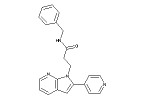 Image of N-benzyl-3-[2-(4-pyridyl)pyrrolo[2,3-b]pyridin-1-yl]propionamide