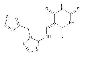 5-[[[2-(3-thenyl)pyrazol-3-yl]amino]methylene]-2-thioxo-hexahydropyrimidine-4,6-quinone
