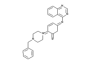 2-(4-benzylpiperazin-1-ium-1-ylidene)-5-quinazolin-4-ylimino-cyclohex-3-en-1-one
