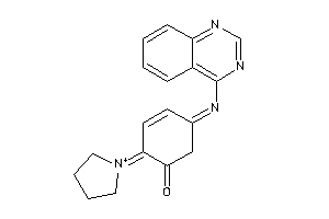 2-pyrrolidin-1-ium-1-ylidene-5-quinazolin-4-ylimino-cyclohex-3-en-1-one