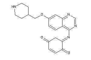 Image of 5-[7-(4-piperidylmethoxy)quinazolin-4-yl]iminocyclohex-2-ene-1,4-quinone