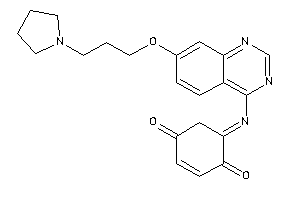 Image of 5-[7-(3-pyrrolidinopropoxy)quinazolin-4-yl]iminocyclohex-2-ene-1,4-quinone