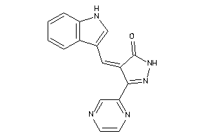4-(1H-indol-3-ylmethylene)-5-pyrazin-2-yl-2-pyrazolin-3-one