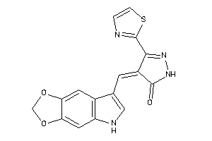 Image of 4-(5H-[1,3]dioxolo[4,5-f]indol-7-ylmethylene)-5-thiazol-2-yl-2-pyrazolin-3-one