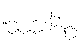 Image of 3-phenyl-6-(piperazinomethyl)-1,4-dihydroindeno[1,2-c]pyrazole