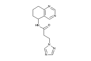 Image of N-(5,6,7,8-tetrahydroquinazolin-5-yl)-3-(1,2,4-triazol-1-yl)propionamide