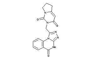 Image of 2-[(5-keto-4H-[1,2,4]triazolo[4,3-a]quinazolin-1-yl)methyl]-6,7-dihydro-5H-pyrrolo[2,1-f]pyrimidine-1,3-quinone