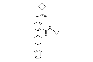 5-(cyclobutanecarbonylamino)-N-cyclopropyl-2-(4-phenylpiperazino)benzamide
