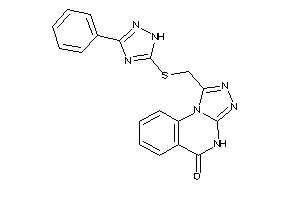 1-[[(3-phenyl-1H-1,2,4-triazol-5-yl)thio]methyl]-4H-[1,2,4]triazolo[4,3-a]quinazolin-5-one