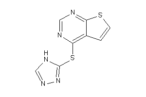 4-(4H-1,2,4-triazol-3-ylthio)thieno[2,3-d]pyrimidine