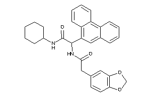 Image of 2-[[2-(1,3-benzodioxol-5-yl)acetyl]amino]-N-cyclohexyl-2-(9-phenanthryl)acetamide