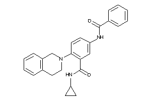5-benzamido-N-cyclopropyl-2-(3,4-dihydro-1H-isoquinolin-2-yl)benzamide