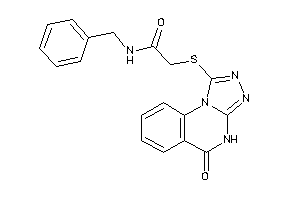 N-benzyl-2-[(5-keto-4H-[1,2,4]triazolo[4,3-a]quinazolin-1-yl)thio]acetamide