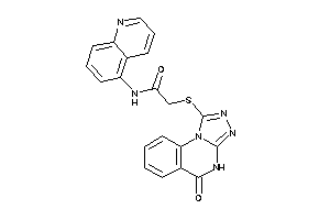2-[(5-keto-4H-[1,2,4]triazolo[4,3-a]quinazolin-1-yl)thio]-N-(5-quinolyl)acetamide