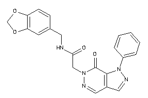 Image of 2-(7-keto-1-phenyl-pyrazolo[3,4-d]pyridazin-6-yl)-N-piperonyl-acetamide
