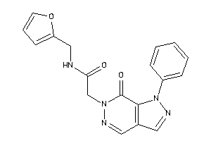 Image of N-(2-furfuryl)-2-(7-keto-1-phenyl-pyrazolo[3,4-d]pyridazin-6-yl)acetamide