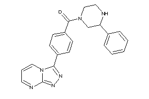 (3-phenylpiperazino)-[4-([1,2,4]triazolo[4,3-a]pyrimidin-3-yl)phenyl]methanone