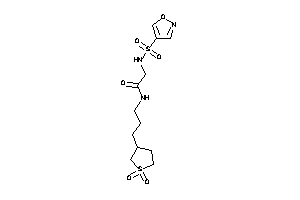 N-[3-(1,1-diketothiolan-3-yl)propyl]-2-(isoxazol-4-ylsulfonylamino)acetamide