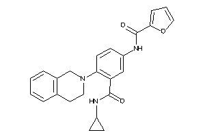 N-[3-(cyclopropylcarbamoyl)-4-(3,4-dihydro-1H-isoquinolin-2-yl)phenyl]-2-furamide