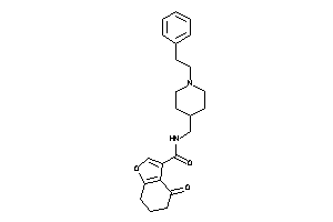 4-keto-N-[(1-phenethyl-4-piperidyl)methyl]-6,7-dihydro-5H-benzofuran-3-carboxamide