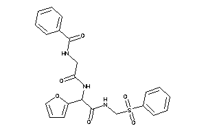 N-[2-[[2-(besylmethylamino)-1-(2-furyl)-2-keto-ethyl]amino]-2-keto-ethyl]benzamide