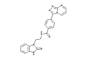 Image of N-[2-(2-keto-3H-benzimidazol-1-yl)ethyl]-4-([1,2,4]triazolo[4,3-a]pyrimidin-3-yl)benzamide