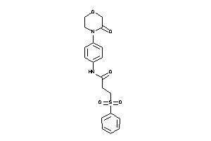 3-besyl-N-[4-(3-ketomorpholino)phenyl]propionamide