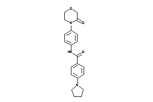 Image of N-[4-(3-ketomorpholino)phenyl]-4-pyrrolidino-benzamide