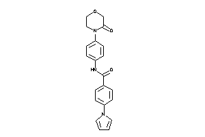 N-[4-(3-ketomorpholino)phenyl]-4-pyrrol-1-yl-benzamide
