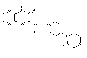 2-keto-N-[4-(3-ketomorpholino)phenyl]-1H-quinoline-3-carboxamide