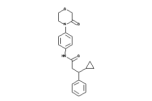 3-cyclopropyl-N-[4-(3-ketomorpholino)phenyl]-3-phenyl-propionamide