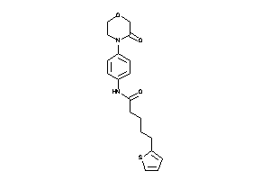 N-[4-(3-ketomorpholino)phenyl]-5-(2-thienyl)valeramide