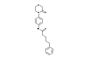 N-[4-(3-ketomorpholino)phenyl]-5-phenyl-valeramide