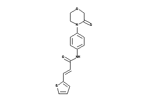 N-[4-(3-ketomorpholino)phenyl]-3-(2-thienyl)acrylamide