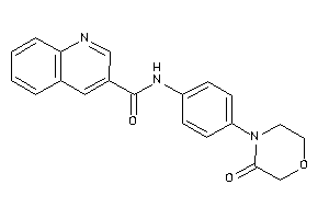 N-[4-(3-ketomorpholino)phenyl]quinoline-3-carboxamide