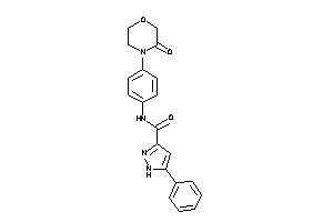 Image of N-[4-(3-ketomorpholino)phenyl]-5-phenyl-1H-pyrazole-3-carboxamide