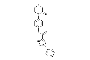 N-[4-(3-ketomorpholino)phenyl]-3-phenyl-1H-pyrazole-5-carboxamide