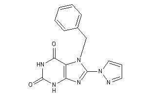 7-benzyl-8-pyrazol-1-yl-xanthine