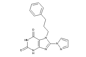 Image of 7-(3-phenylpropyl)-8-pyrazol-1-yl-xanthine