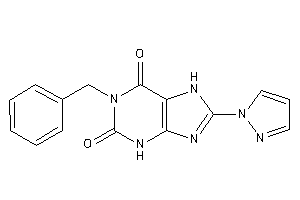 Image of 1-benzyl-8-pyrazol-1-yl-7H-xanthine