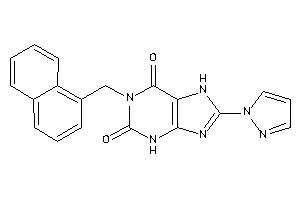 1-(1-naphthylmethyl)-8-pyrazol-1-yl-7H-xanthine