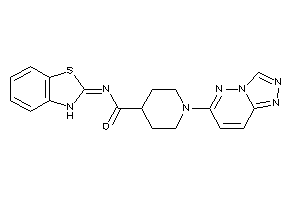 N-(3H-1,3-benzothiazol-2-ylidene)-1-([1,2,4]triazolo[3,4-f]pyridazin-6-yl)isonipecotamide